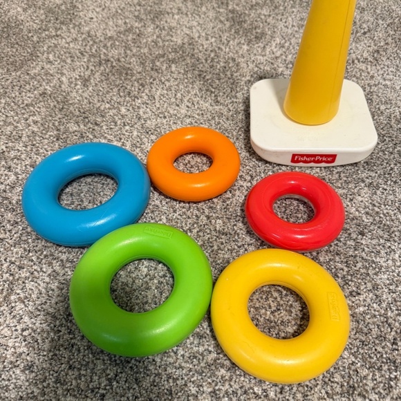 Fisher-Price Classic Stacking Rings Baby Toy | Colorful, Educational & Fun - Picture 2 of 2